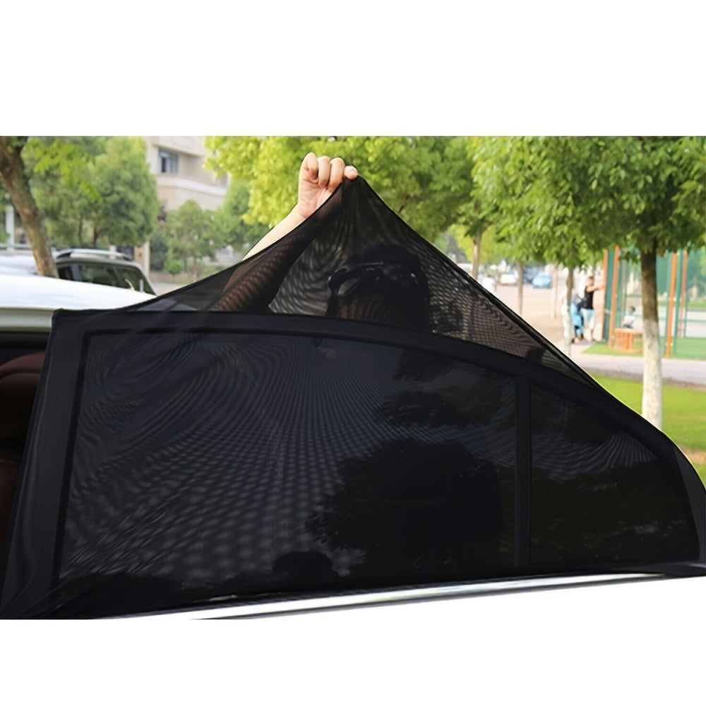 2 Pieces Car Side Window Sunshades UV Protection Breathable Mesh