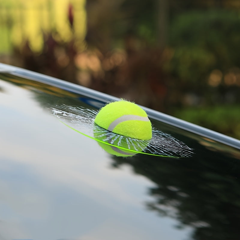 Car 3D Elf Ball Car Window Stickers Funny Creative Decoration Tennis Glass
