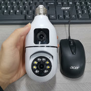 360° Panoramic WiFi Security Camera with Dual Cameras and Two-Way Audio for Home and Outdoor Surveillance