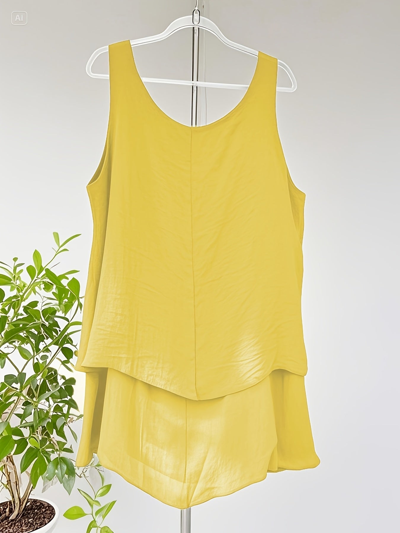 Women's Plus Size Two-Piece Vest Set Navy Size Large