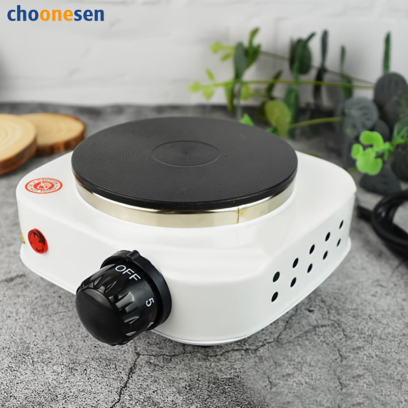 Uy, ofis, RV va yotoqxona uchun ko‘p maqsadli elektr isitish plitasi - choy, qahva va oshxona issiqligi uchun ideal - 220-240V AQSh plagi bilan kompaktdavlatli magnit pechka, qish uchun