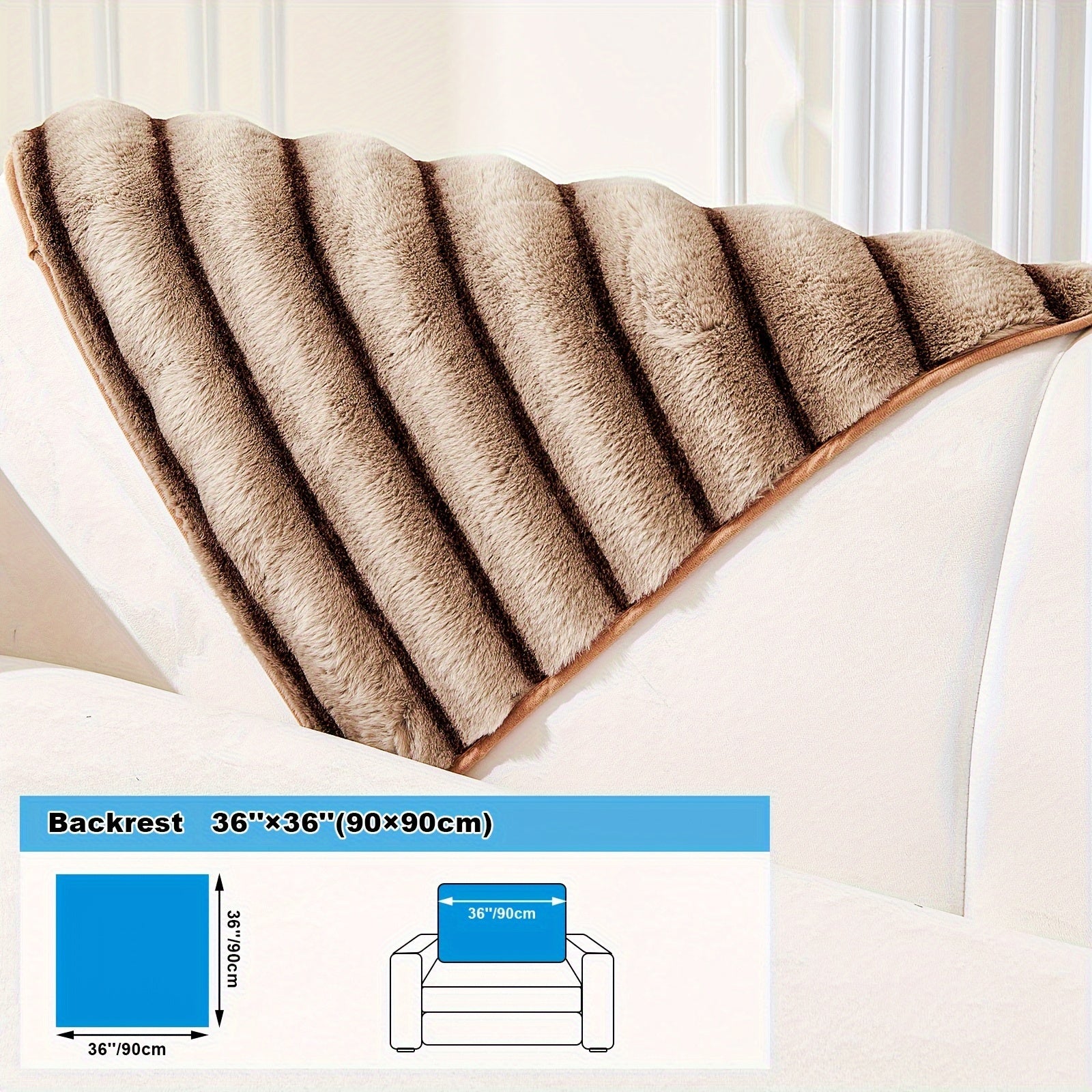 Мягкий, дружелюбный к питомцам чехол для дивана из искусственного мутона с шерповым флисом для диванов на одно-четыре места. Машинная стирка и нескользящий.