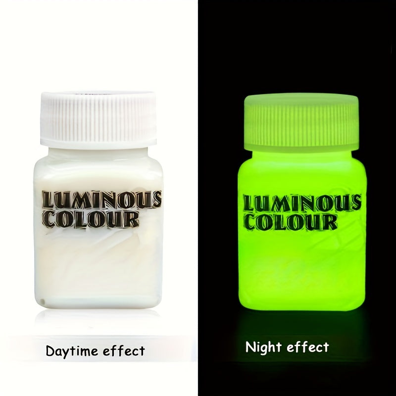 Glow-in-the-Dark Acrylic Paint 1.96oz for Crafts and Art Projects