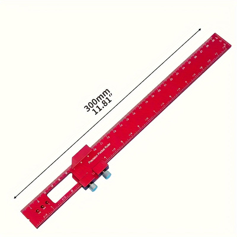 Aluminum T-Shaped Ruler for Woodworking Multi-Function Marking and Measuring