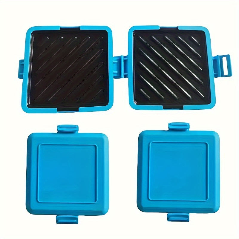 Tostadora de microondas de calentamiento rápido, doble cara, fácil de limpiar para tostadas, gofres y sándwiches