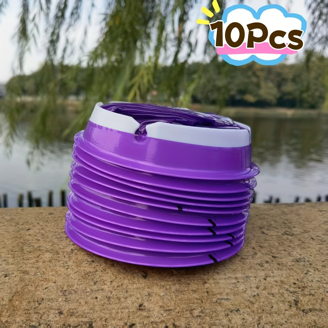 10-Pack Portable Vomit Bags for Travel, Adults and Pregnant Women, Leak-Proof