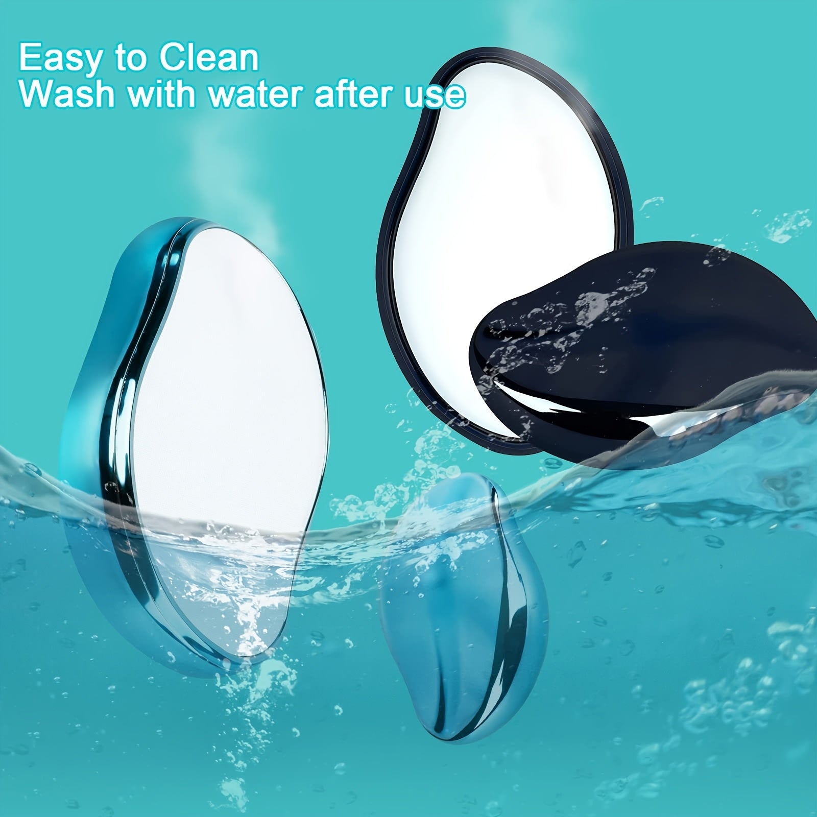 Reusable Hair Eraser for Women and Men Painless Exfoliation Blue Black