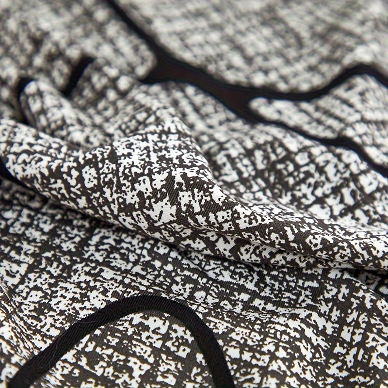 Bohemian Rabbit Print Stretch Sofa Cover with Skirt Elastic Dustproof Slipcover for Living Room