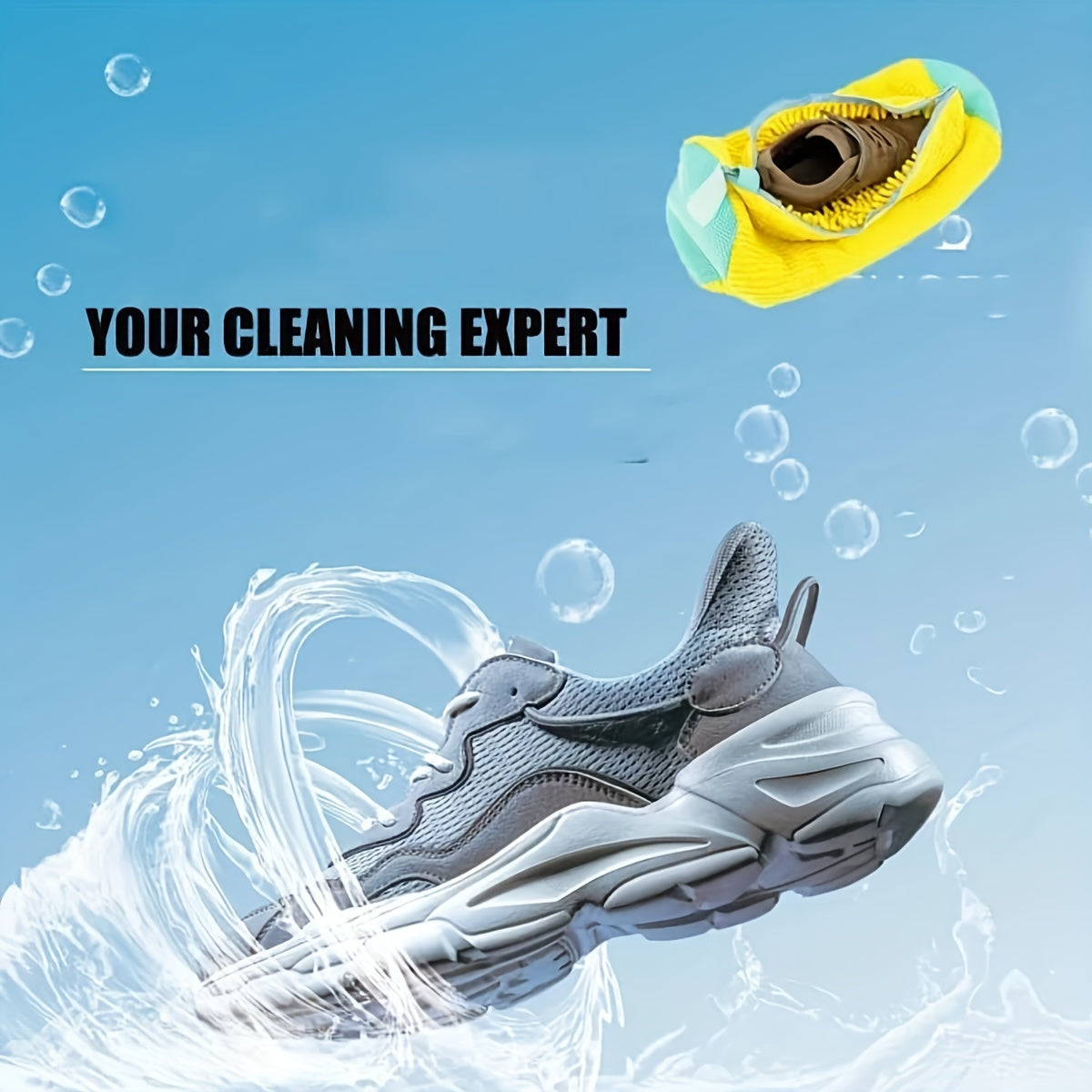 Сумки для стирки обуви Seayoon 2 шт. - Прочные сумки для стирки для любого размера обуви, защитные чехлы на молнии, сумки для стирки обуви