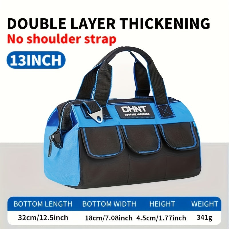 Waterproof Black Fabric Electrician's Tool Bag Waist Pack for Woodworking and Screwdriver Kit