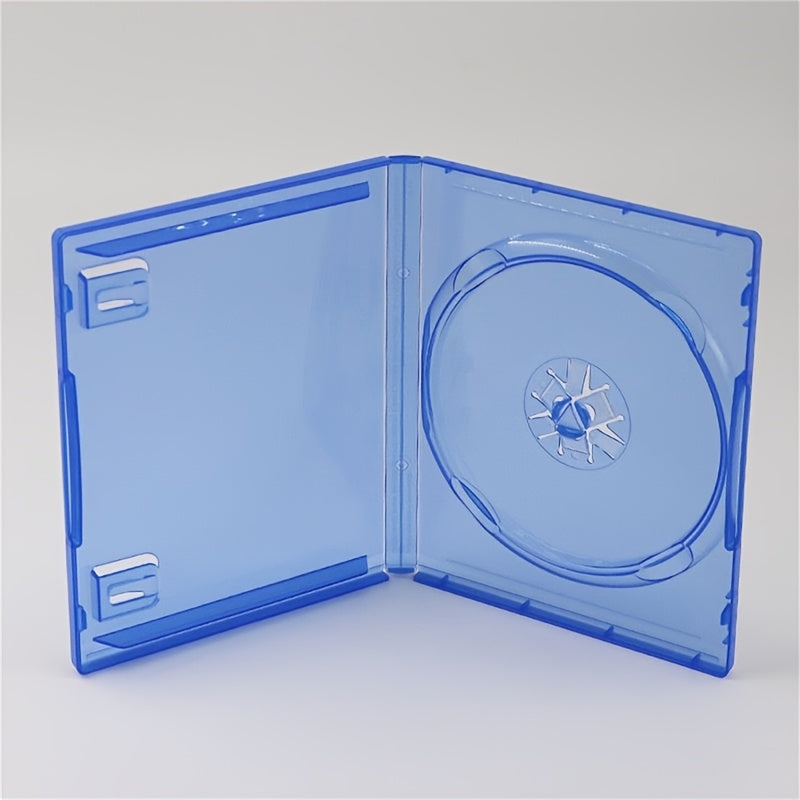 Clear Plastic CD DVD Storage Box Durable Disc Holder for Games and Movies