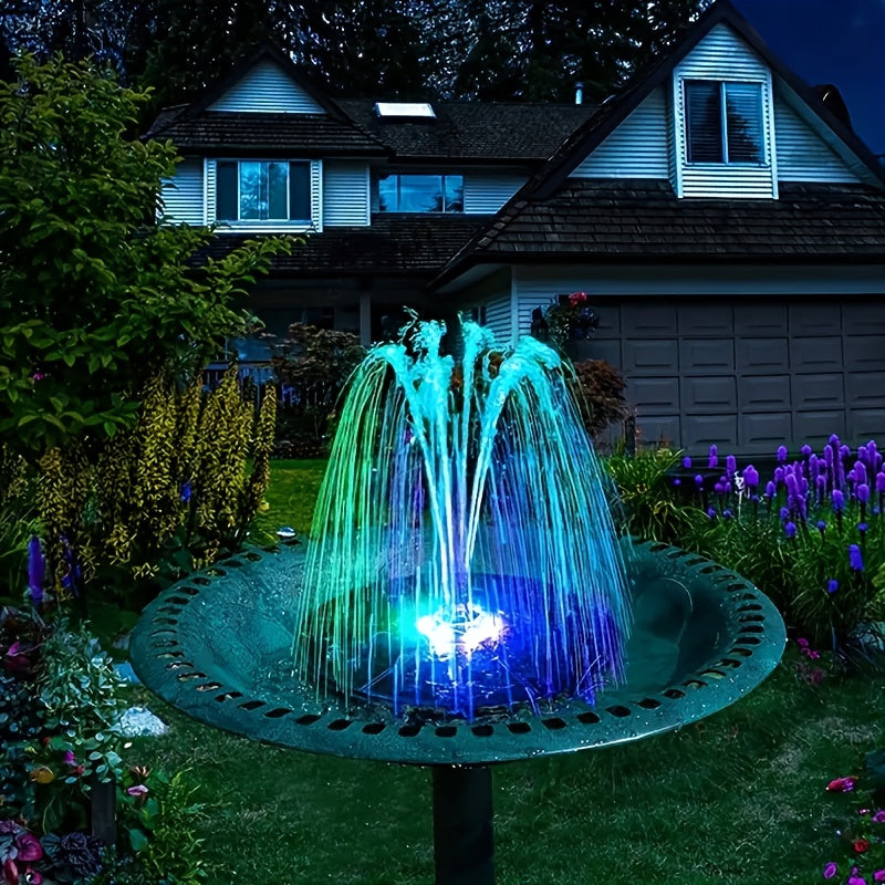 Solar Fountain Pump for Bird Baths Ponds Gardens Solar Powered No Electricity
