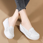 Women's Casual Thick-Soled Outdoor Shoes Comfortable Sneakers Black Size 7