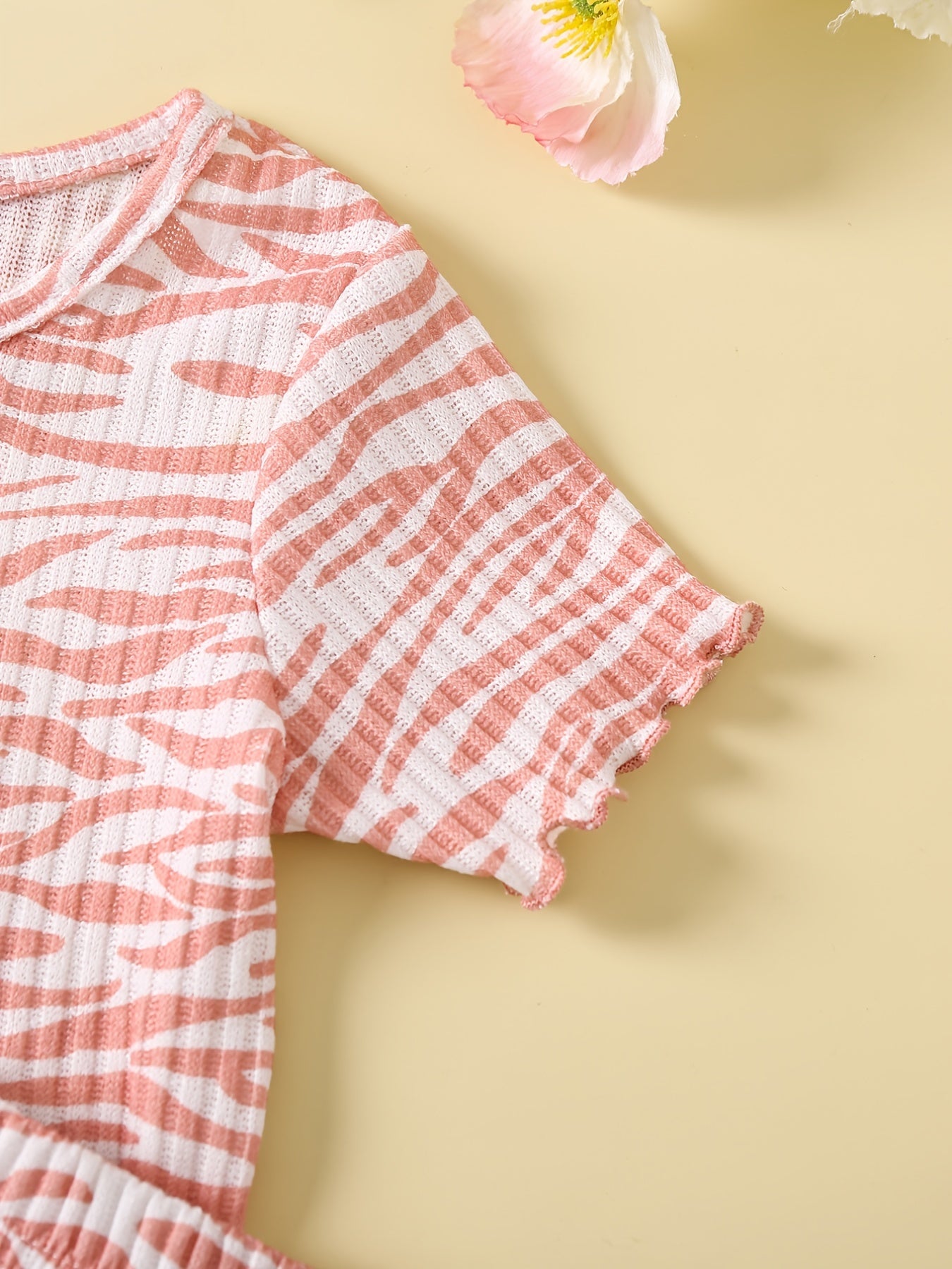 Летний комплект длинных штанов для девочек с отделкой из салатового трикотажа однотонного цвета для активного отдыха