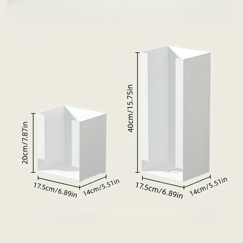 Yaponcha uslubdagi plastik saqlash tashkilotchisi - qulayliklar uchun ko'p funksiyali dispenser, bir martalik stakanlar, to'qimalar, pampers, ichki kiyimlar va yuz to'qimalari uchun - oshxona va kafe foydalanishi uchun mukammal