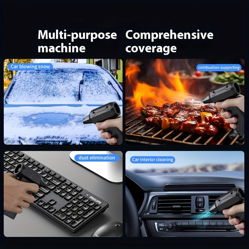 Портативный турбонасос с USB-зарядкой, универсальный для кемпинга на открытом воздухе и уборки