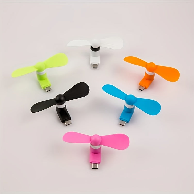 2-in-1 handheld fan USB rechargeable silent cooling portable mini phone fan for travel outdoor desk