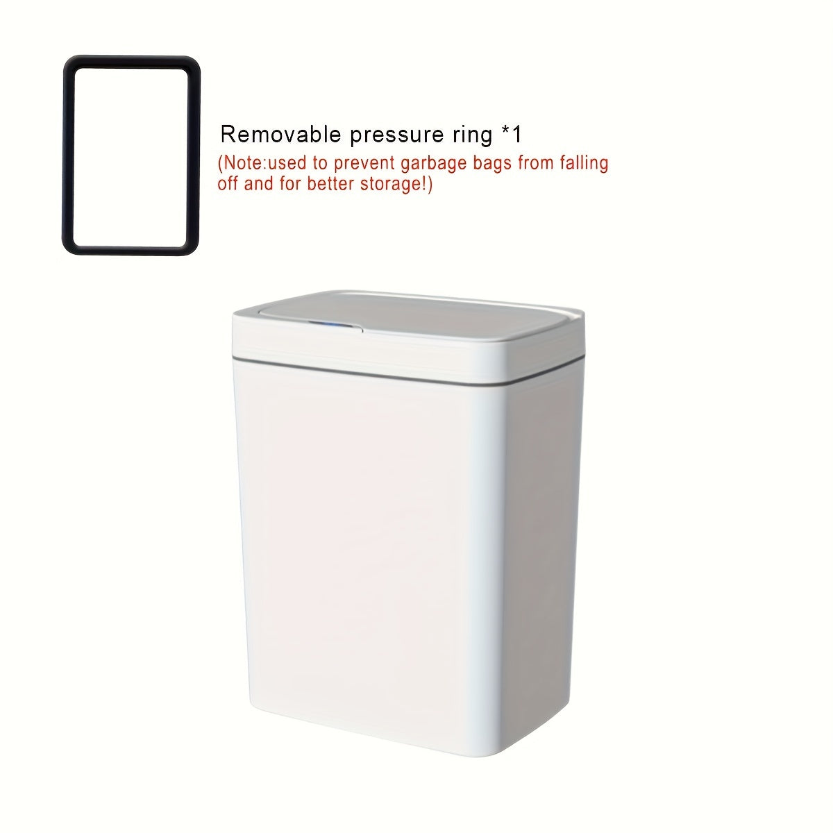 Plastic Smart Motion-Sensor Trash Can for Multipurpose Use