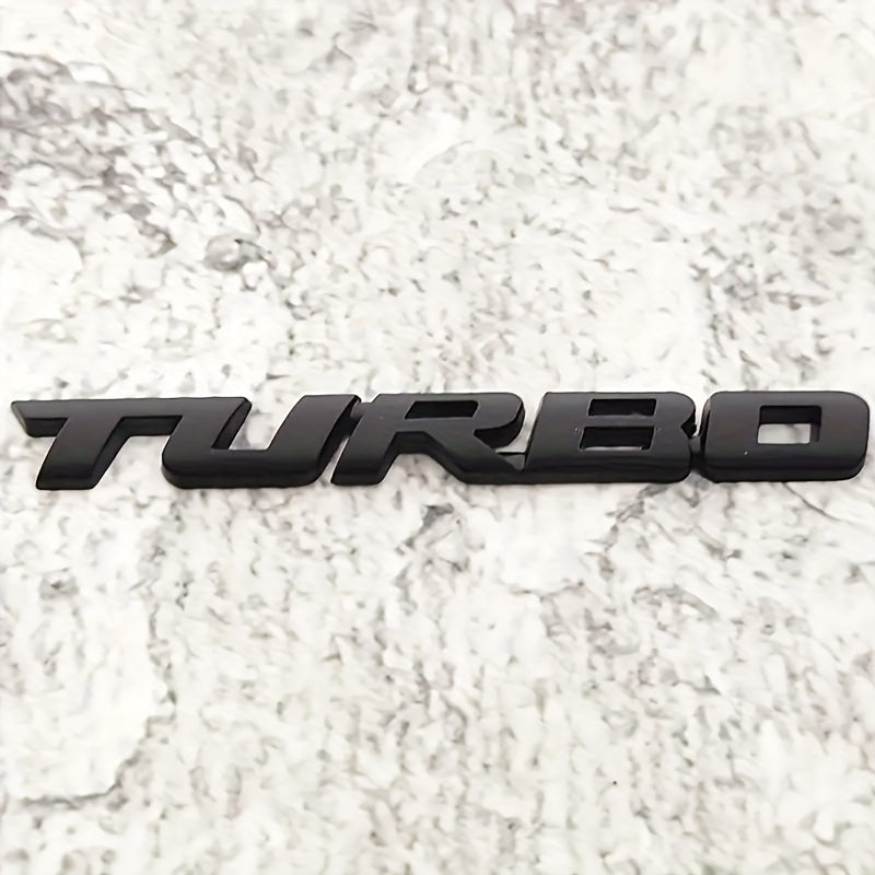 Universal Car Turbo Emblem Zinc Alloy 3D Metal Decal Sticker