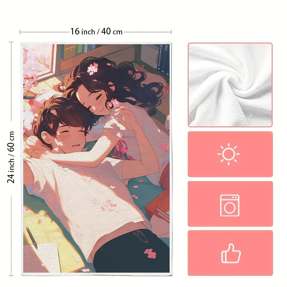 2 Pieces Ultra Soft Absorbent Kitchen Towels 16x24 Inches for Holiday Decor