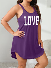 Plus Size Women's Sleeveless Sleep Dress Olive Green Lounge Nightgown