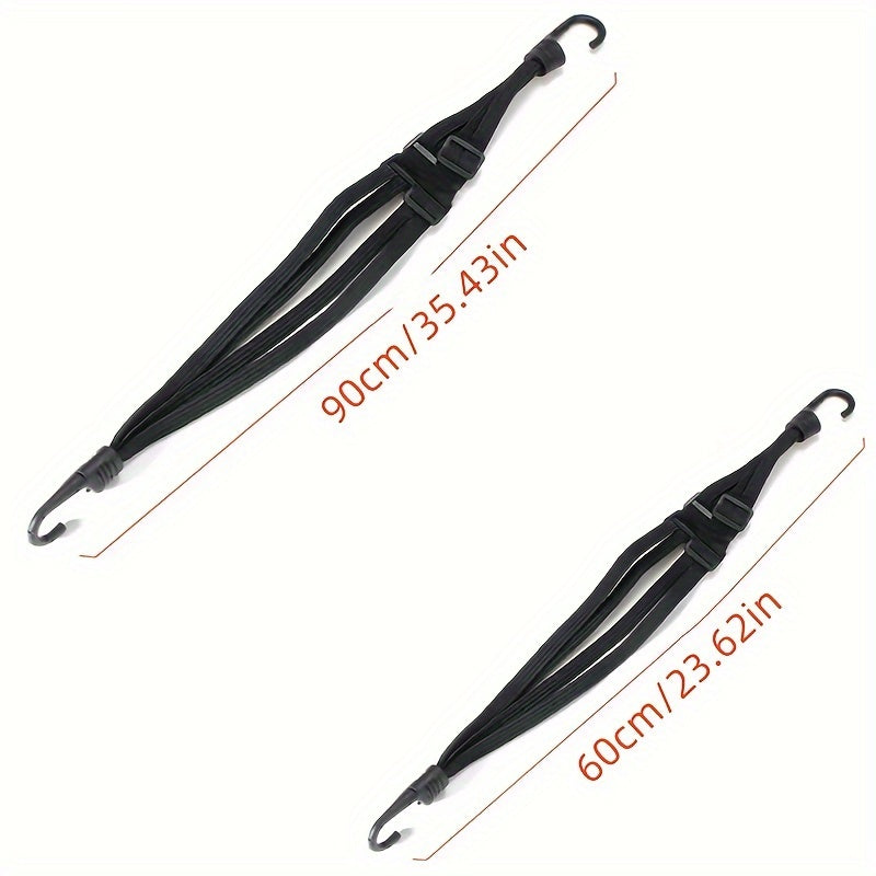 High-Stretch Rubber Retractable Strap for Helmets Luggage Motorcycle Secure Attachment