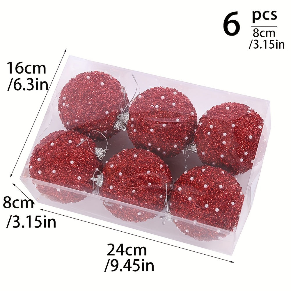 Christmas Balls Set for Holiday Decorations and Gifts, Cross-Border Party Venue Decor