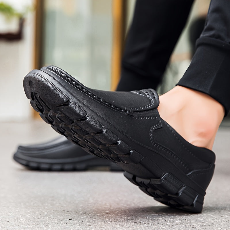 Men's Casual Slip-On Chef Shoes Non-Slip EVA Solid Color All-Season Plus Size