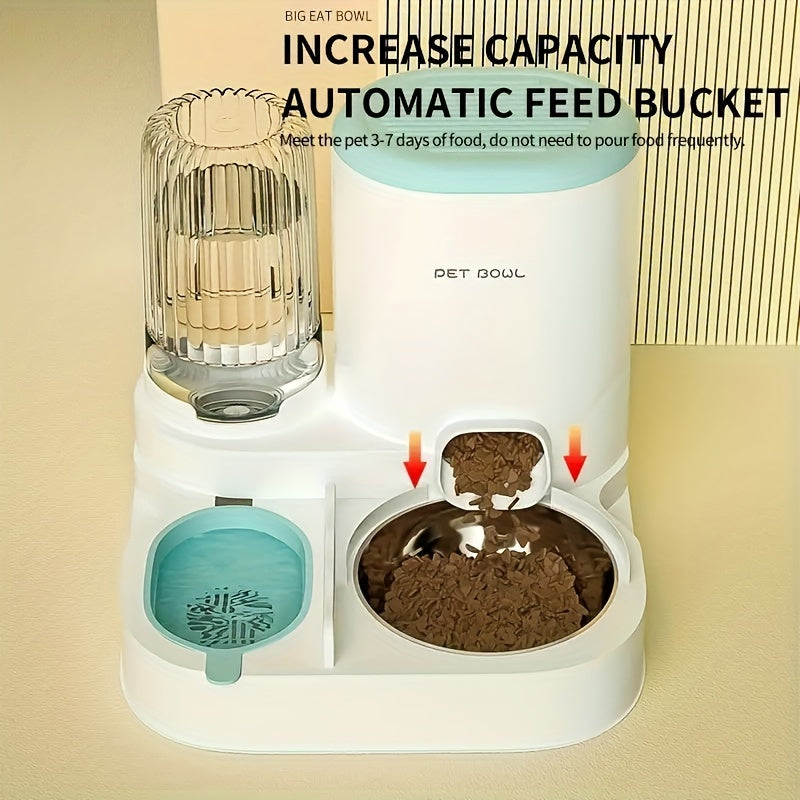 Avtomatik mushuk va kichik itlar uchun suv va ovqatlantiruvchi 3.5L Elektr bo'lmagan bardoshli plastmassa