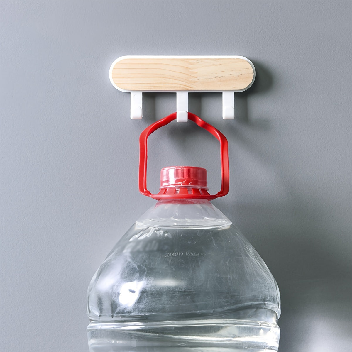 Gancho adhesivo de madera maciza para hogar, cocina, ventana, 1 paquete