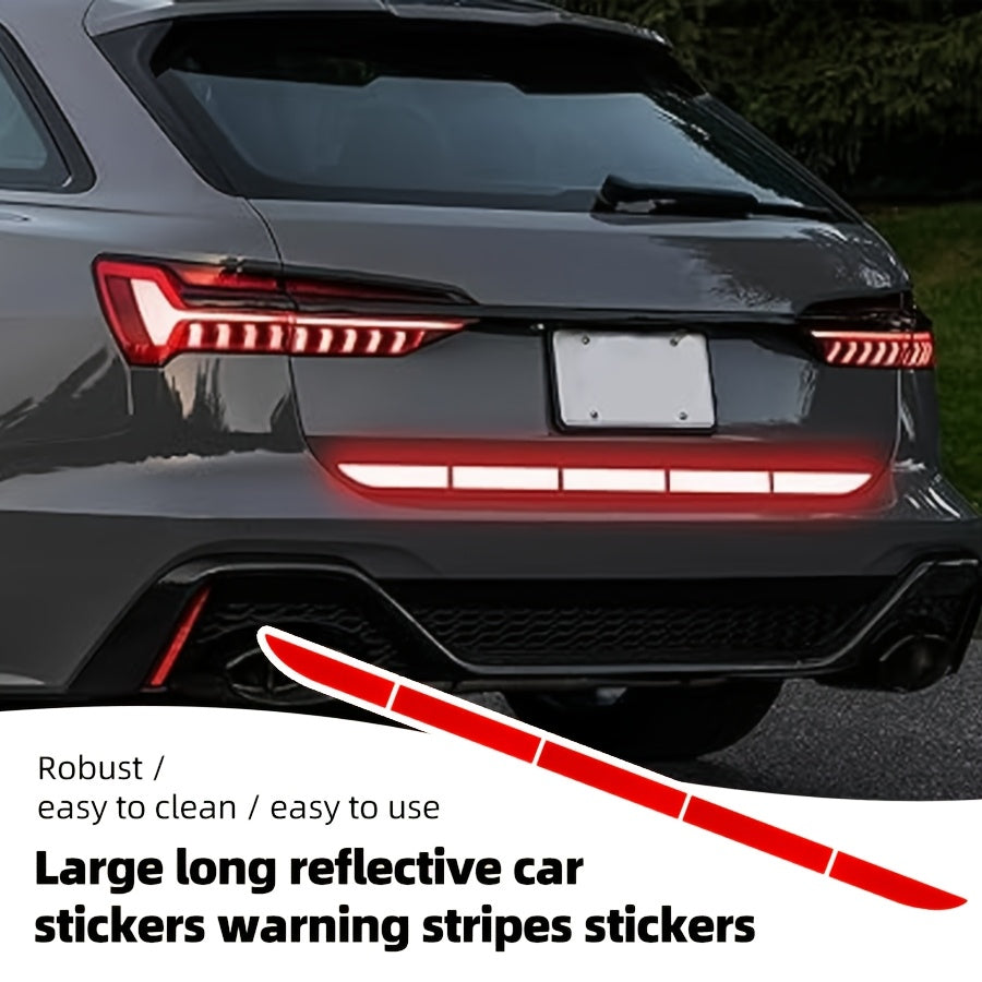 Car Reflective Sticker for Trunk and Tailgate, Anti-Collision Warning Strip