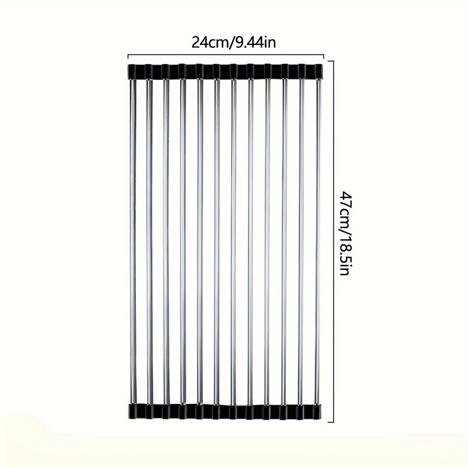 Estante plegable para fregadero de cocina para secar platos, almacenamiento multifuncional y ahorrador de espacio
