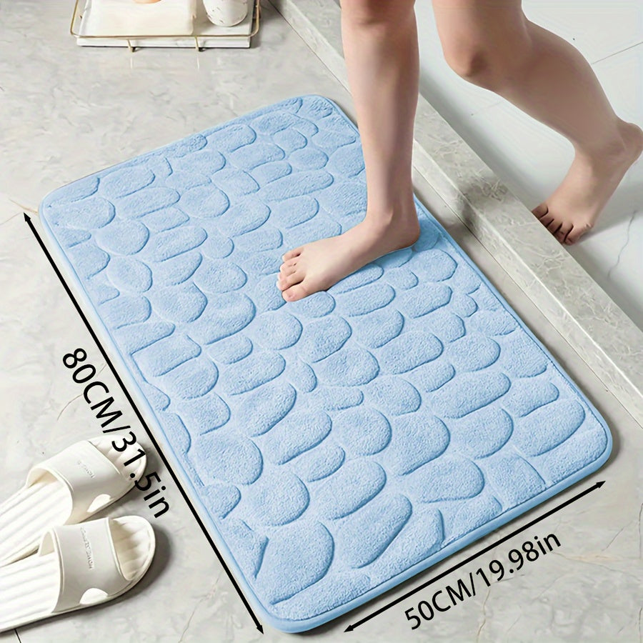 Zarif tosh naqshli poliester hammom matosi, yuqori zichlikdagi ko'pik, sirpanmaydigan to'qima dizayni. Hammom, dush, hammom bezaklari uchun juda singdiruvchi va yumshoq qulaylik.