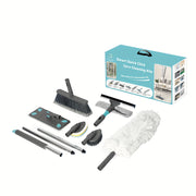 Juego de 7 herramientas de limpieza extensibles con mango de metal ajustable 120-150cm