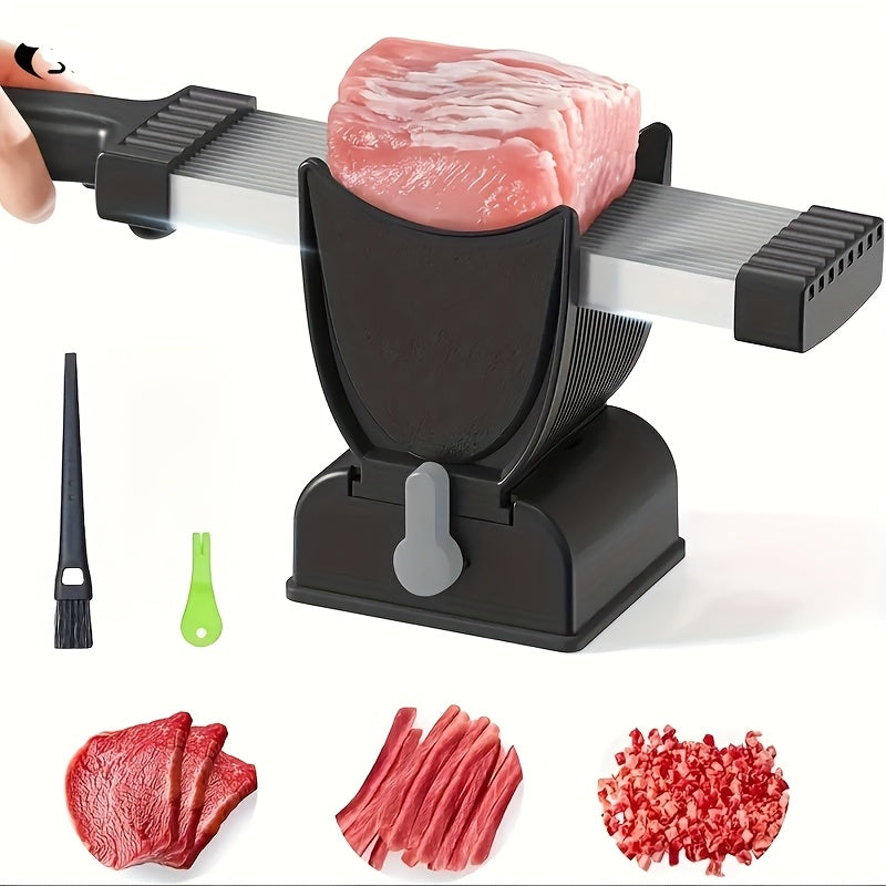 Stainless steel meat vegetable cutter quick slicing easy cleaning multifunctional kitchen