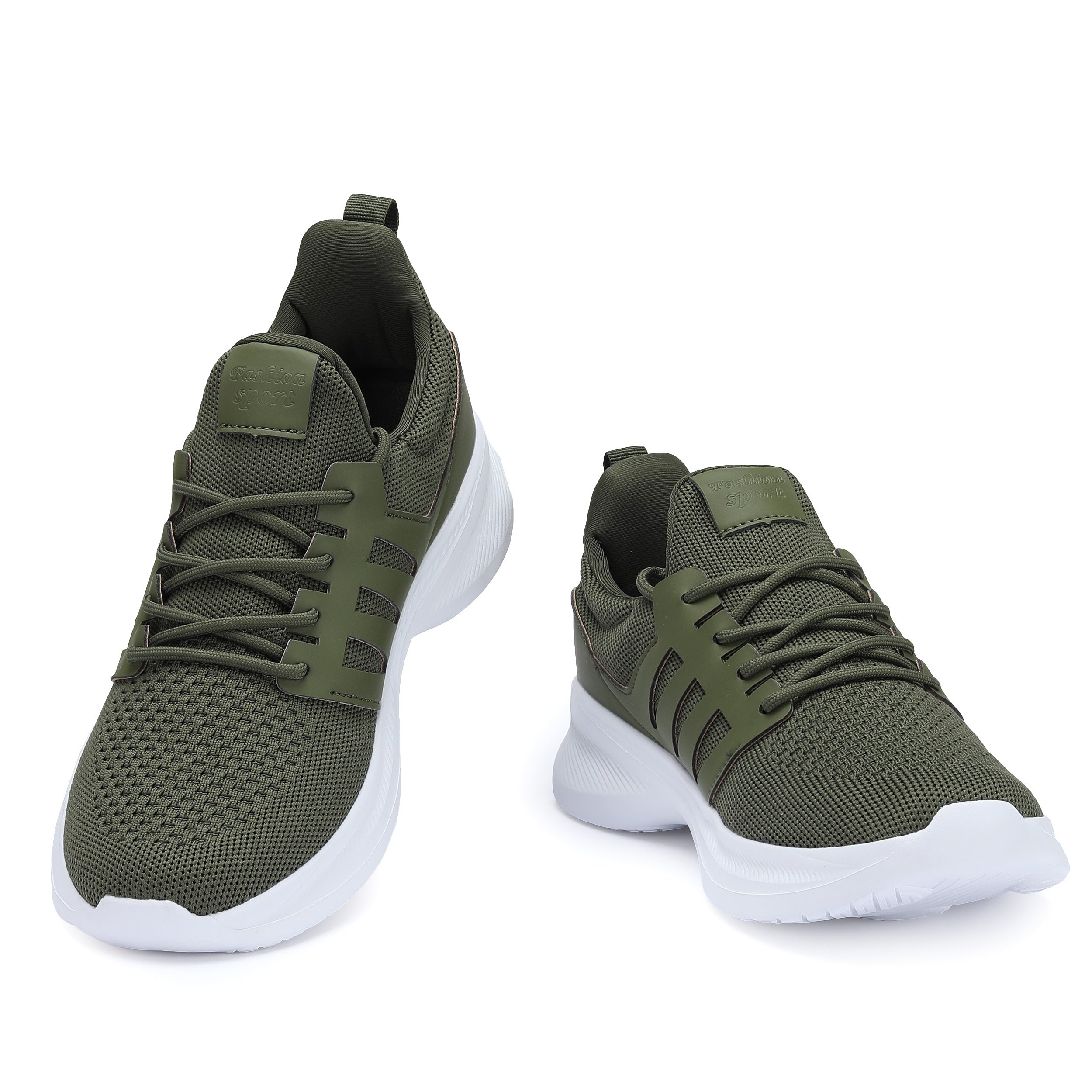 Men's Breathable Fabric Sneakers with Lace-Up Closure for All-Season Comfort