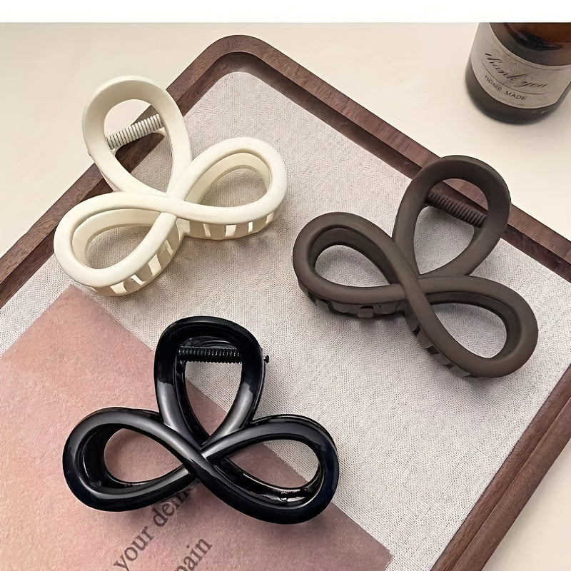 Women's Hair Claw Clip Matte Finish Hollow Updo Hair Accessory Medium