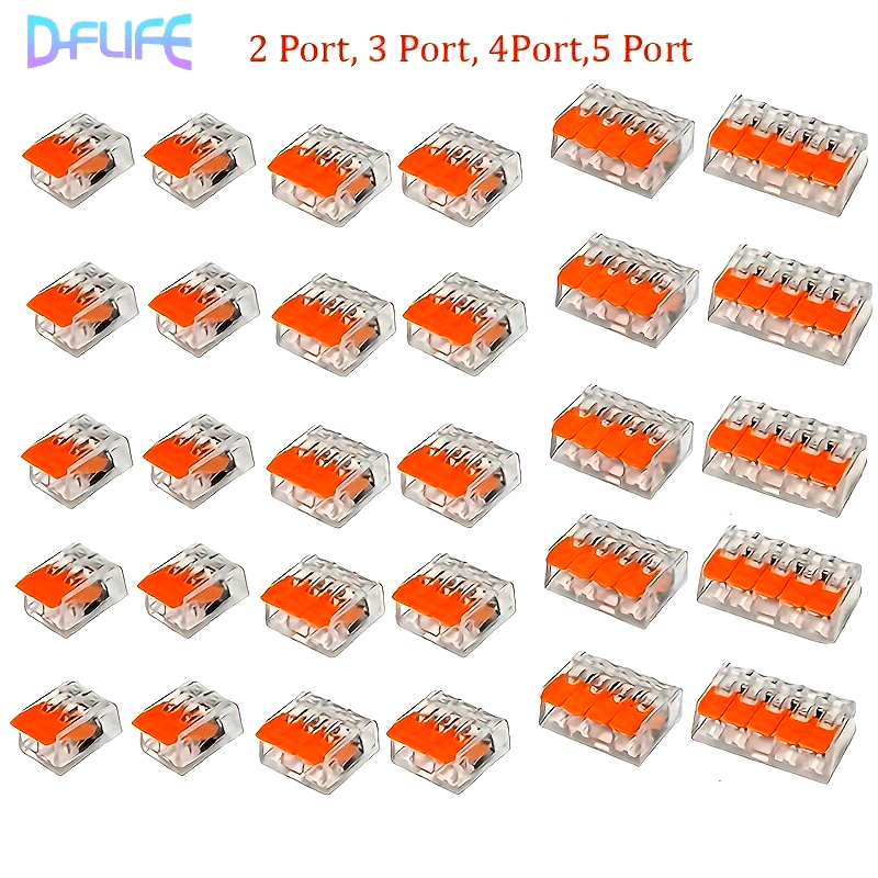 25/26/30pcs Cable Wire Connector Kit Mini Quick Splicing Multi-Strand Soft Wire