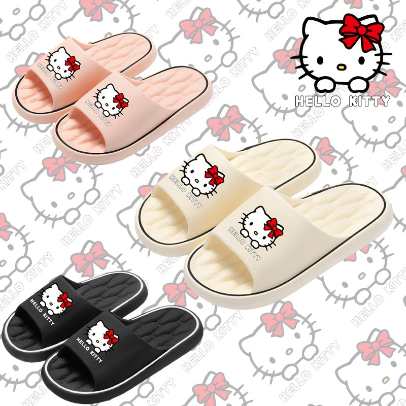 Ayollar uchun EVA ichki va tashqi makon uchun shippaklar yumshoq hayvon bosimi slipon kundalik pushti bej qora