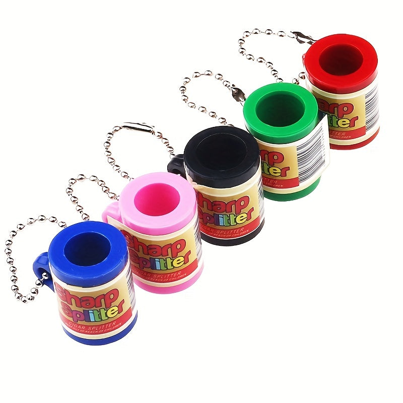 3-Pack Portable Cigar Extinguisher and Clipper Set ABS Plastic Metal Chain Multi-Color