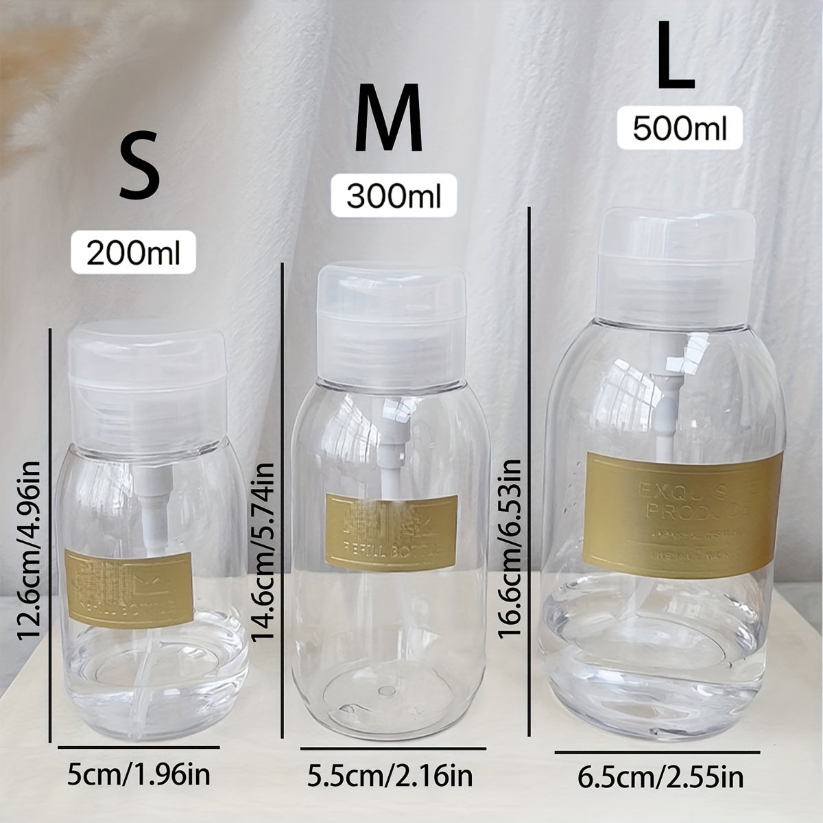 Portable Nail Polish Dispenser Bottle for Makeup Remover and Cosmetics