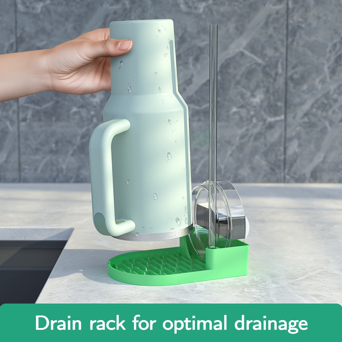 Silicone Kitchen Drain Rack for Draining Bottles Glasses and Cups Durable and Easy to Clean