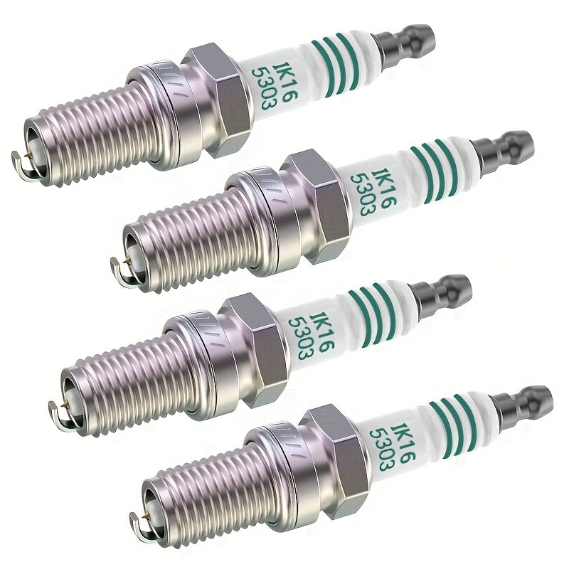 4 IK16 5303 Premium U Shaped Ceramic Spark Plugs, Enhance Ignition, Performance
