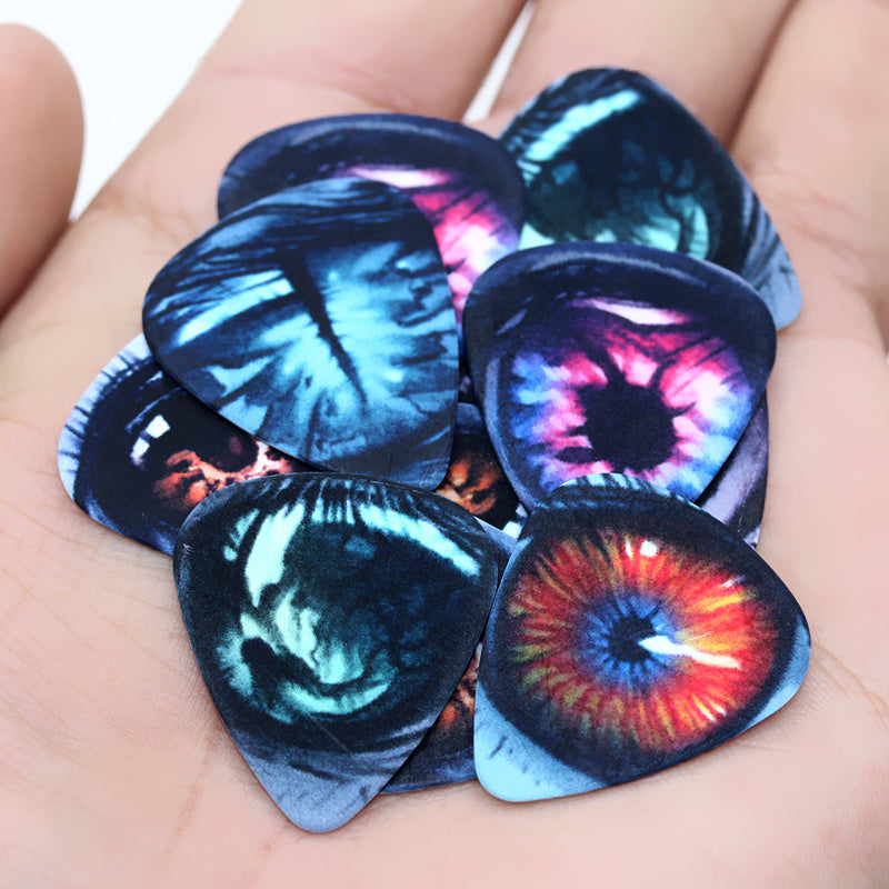 10 Colorful Cartoon Zombie Guitar Picks PVC 0.46/0.71/1.0mm for Acoustic Bass Ukulele