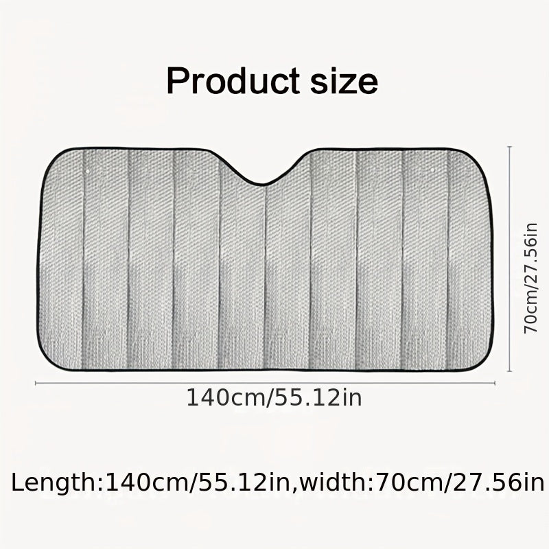 Universal Car Sunshade Heat Insulation Front Windshield Sun Visor