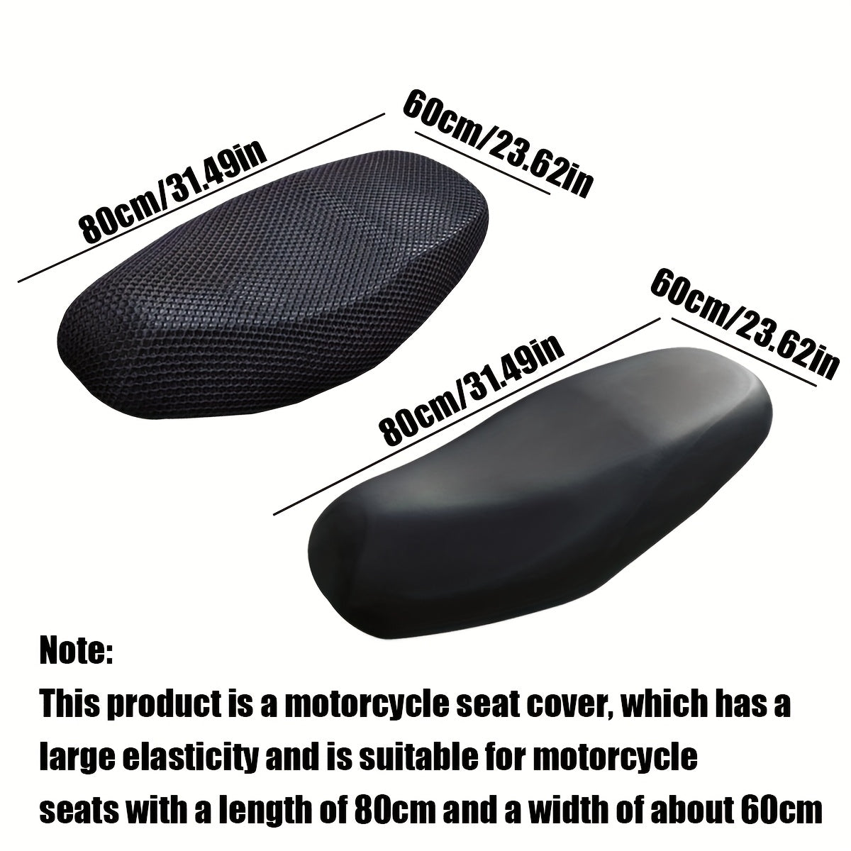 Motorcycle Seat Cover Waterproof Dustproof Rainproof Bicycle Stretchable Faux Leather