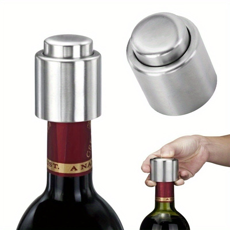 Stainless Steel Champagne and Beverage Stopper for Home and Restaurant