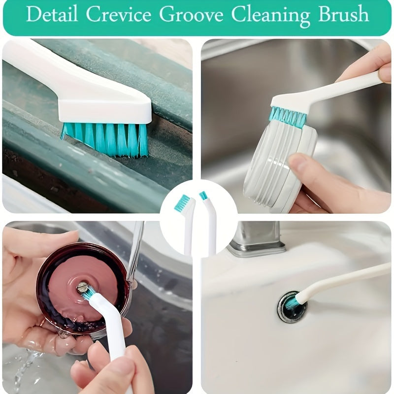 8-Piece Reusable Gap Cleaning Brushes for Narrow Spaces, Multi-Purpose, No Electricity