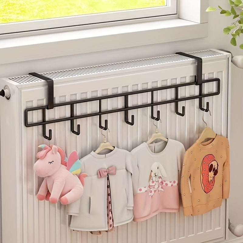 One-Piece Clothes Drying Rack with Warm Air Hook for Home Bedroom