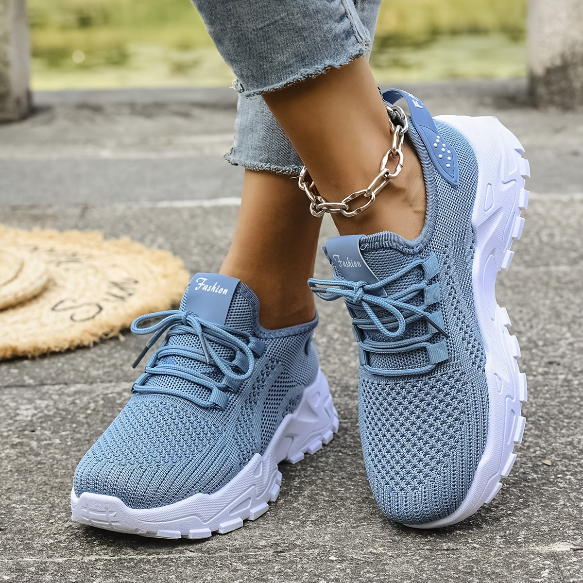 Women's Breathable Knit Slip-On Sneakers Lightweight Casual Shoes in 7 Colors